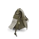 LOEWE SMALL GATE BAG IN SOFT CALFSKIN AND JACQUARD