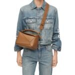 LOEWE SMALL PUZZLE BAG IN SATIN CALFSKIN