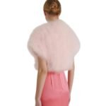 YVES SALOMON CROPPED FEATHER BOLERO