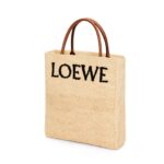 LOEWE STANDARD A4 TOTE BAG IN RAFFIA