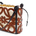 LOEWE ANAGRAM CUT OUT TOTE BAG IN CALFSKIN