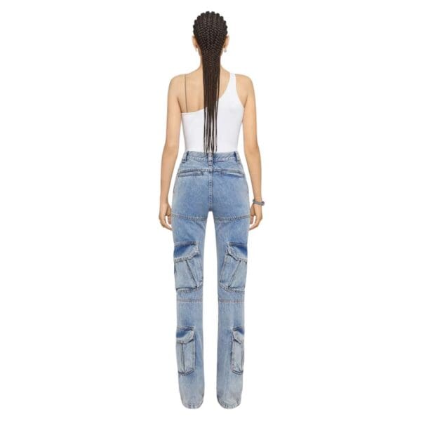 GIVENCHY ASYMMETRIC TOP IN COTTON WITH CHAIN DETAIL