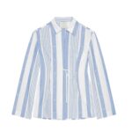 GIVENCHY SHIRT IN COTTON AND LINEN WITH 4G STRIPES