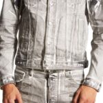 DSQUARED2 ICON WHITE COAL WASH DAN JEANS JACKET