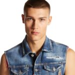 DSQUARED2 STARRY NIGHT DENIM CLASSIC VEST