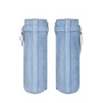 GIVENCHY SHARK LOCK ANKLE BOOTS IN WASHED DENIM