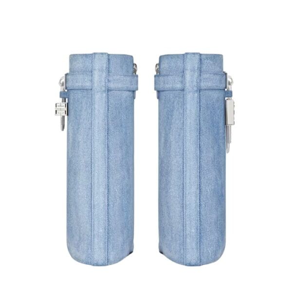 GIVENCHY SHARK LOCK ANKLE BOOTS IN WASHED DENIM