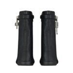 GIVENCHY SHARK LOCK BIKER ANKLE BOOTS IN GRAINED LEATHER
