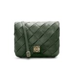 LOEWE GOYA PUFFER BAG IN SHINY LAMBSKIN