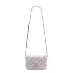 LOEWE GOYA PUFFER MINI BAG IN PLEATED METALLIC LEATHER