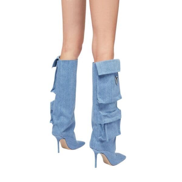 THE ATTICO "SIENNA" DENIM BOOT
