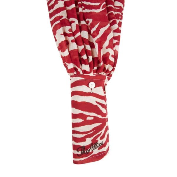 THE ATTICO RED AND MILK SHIRT