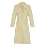 YVES SALOMON LONG LEATHER TRENCH COAT