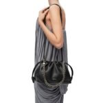 LOEWE MINI FLAMENCO PURSE BAG IN SOFT LAMBSKIN
