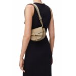 LOEWE GATE DUAL MINI BAG IN SOFT CALFSKIN AND JACQUARD