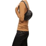 LOEWE GATE DUAL MINI BAG IN SOFT CALFSKIN AND JACQUARD