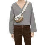 LOEWE GATE DUAL MINI BAG IN SOFT CALFSKIN AND JACQUARD