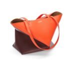 LOEWE PUZZLE FOLD TOTE BAG IN SHINY CALFSKIN
