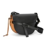 LOEWE SMALL GATE BAG IN SOFT CALFSKIN AND JACQUARD