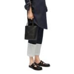 LOEWE PUZZLE FOLD TOTE MINI BAG IN SHINY CALFSKIN