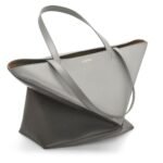 LOEWE PUZZLE FOLD TOTE XL BAG IN SHINY CALFSKIN