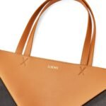 LOEWE PUZZLE FOLD TOTE XL BAG IN SHINY CALFSKIN