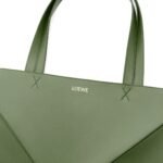 LOEWE PUZZLE FOLD TOTE XL BAG IN SHINY CALFSKIN