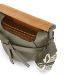 LOEWE SMALL GATE BAG IN SOFT CALFSKIN AND JACQUARD