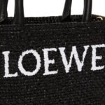 LOEWE STANDARD A5 TOTE BAG IN RAFFIA