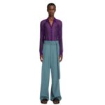 DRIES VAN NOTEN FITTED SILK SHIRT