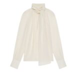 GIVENCHY BLOUSE IN SILK WITH LAVALLIÈRE