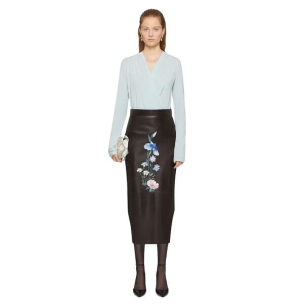 GIVENCHY DRAPED BLOUSE IN JERSEY