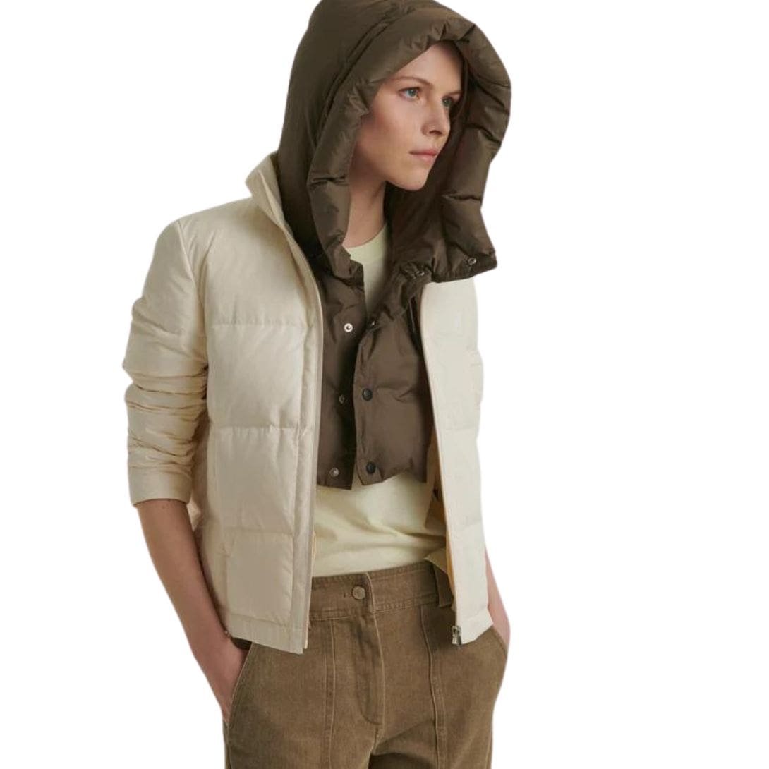 YVES SALOMON SHORT FOLDABLE DOWN JACKET