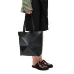 LOEWE PUZZLE FOLD TOTE BAG IN SHINY CALFSKIN