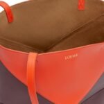 LOEWE PUZZLE FOLD TOTE BAG IN SHINY CALFSKIN