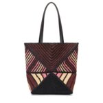 LOEWE PUZZLE FOLD TOTE BAG IN RAFFIA