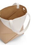 LOEWE PUZZLE FOLD TOTE MINI BAG IN SHINY CALFSKIN