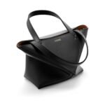 LOEWE PUZZLE FOLD TOTE MINI BAG IN SHINY CALFSKIN