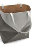 LOEWE PUZZLE FOLD TOTE XL BAG IN SHINY CALFSKIN