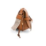 LOEWE SMALL GATE BAG IN SOFT CALFSKIN AND JACQUARD