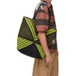 LOEWE PUZZLE FOLD TOTE XL BAG IN RAFFIA