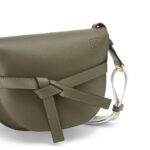 LOEWE SMALL GATE BAG IN SOFT CALFSKIN AND JACQUARD