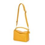 LOEWE SMALL PUZZLE BAG IN SATIN CALFSKIN