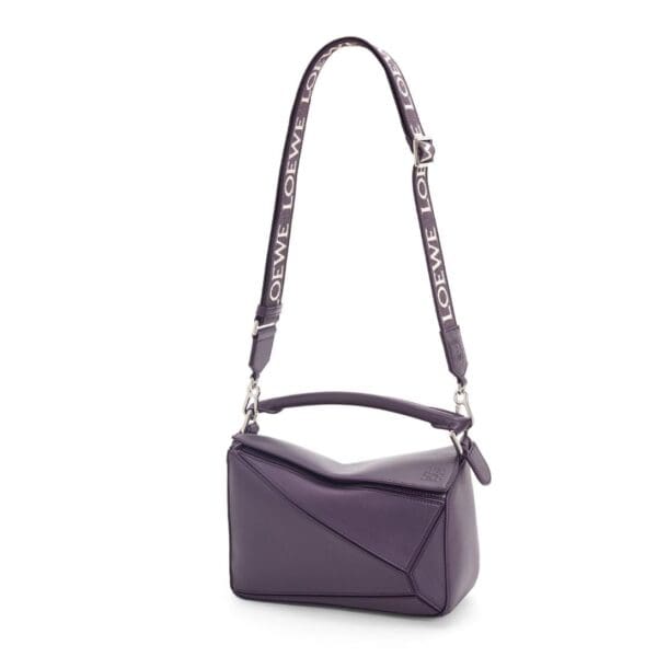 LOEWE SMALL PUZZLE BAG IN SATIN CALFSKIN