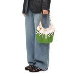 LOEWE MINI SQUEEZE BAG IN LEATHER WITH BEADS
