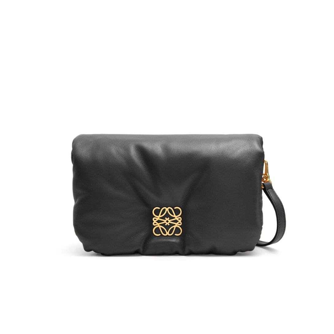LOEWE GOYA PUFFER MINI BAG IN SHINY LAMBSKIN 1 LOEWE GOYA PUFFER MINI BAG IN SHINY LAMBSKIN