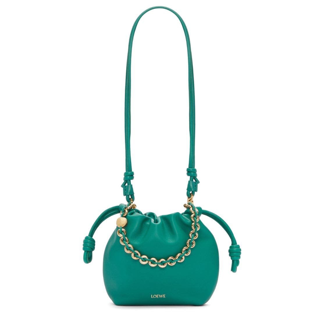 LOEWE MINI FLAMENCO PURSE BAG IN SOFT LAMBSKIN