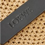 LOEWE HOBO BAG IN RAFFIA AND CALFSKIN