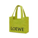 LOEWE FONT TOTE MEDIUM BAG IN RAFFIA