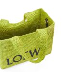 LOEWE FONT TOTE SMALL BAG IN RAFFIA